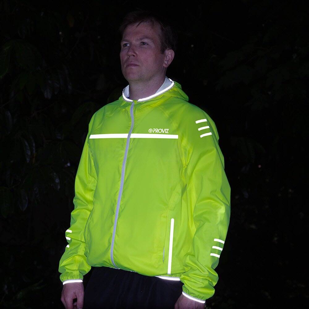 Proviz classic mens waterproof breathable running jacket with reflective details