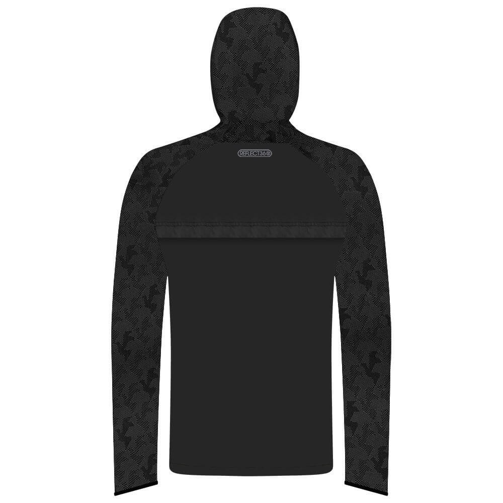 mens water resistant, windproof and breathable reflective running jacket