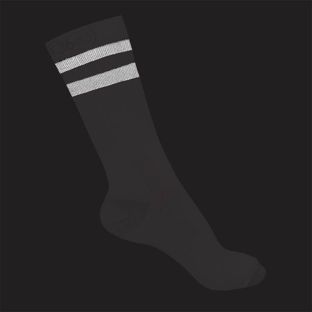 Proviz REFLECT360 airfoot running or cycling socks mid length with reflective bands around the top of the sock