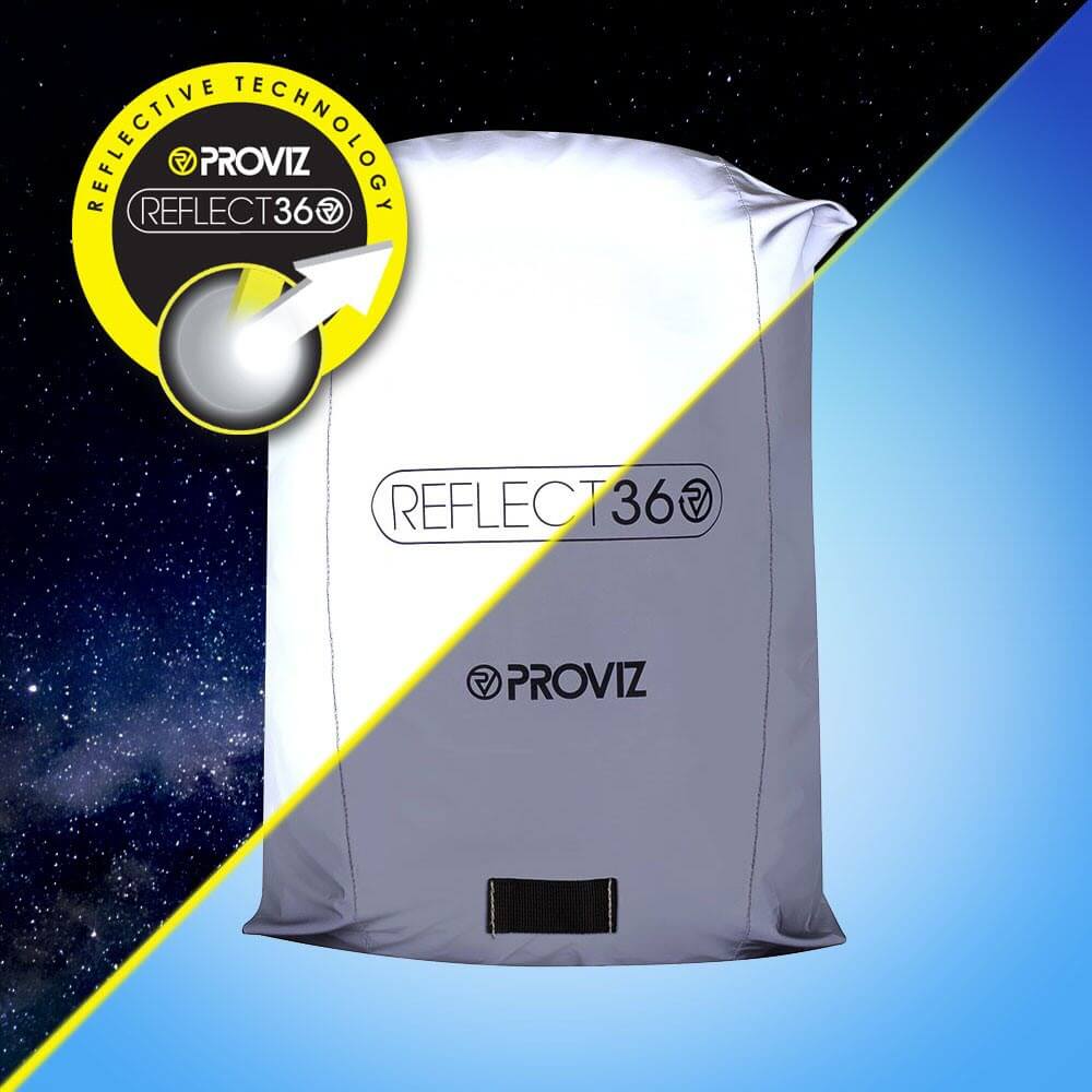 Proviz REFLECT360 reflective waterproof backpack cover with light loop