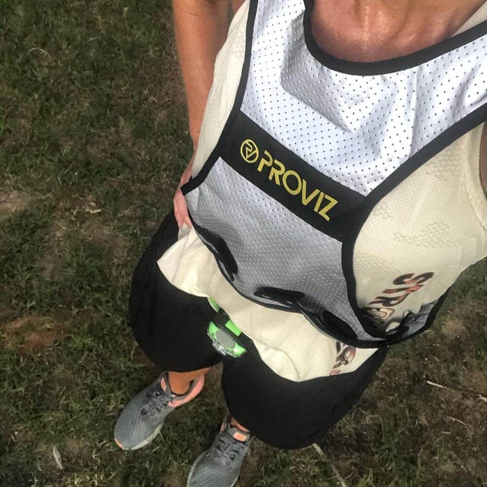 Proviz Reflect360 Reflective Running or Cycling Vest. Adjustable and fully reflective