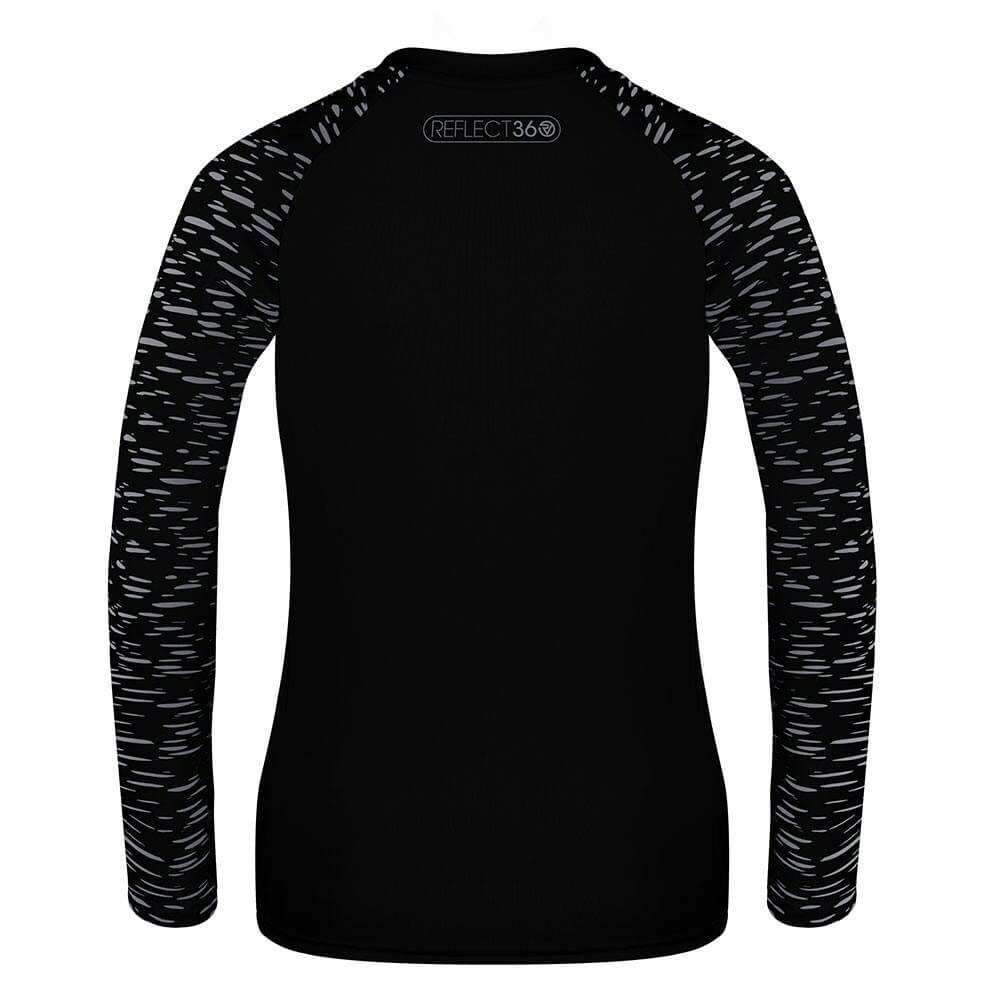 Proviz womens long sleeve reflective REFLECT360 running top with reflective details moisture wicking and breathable