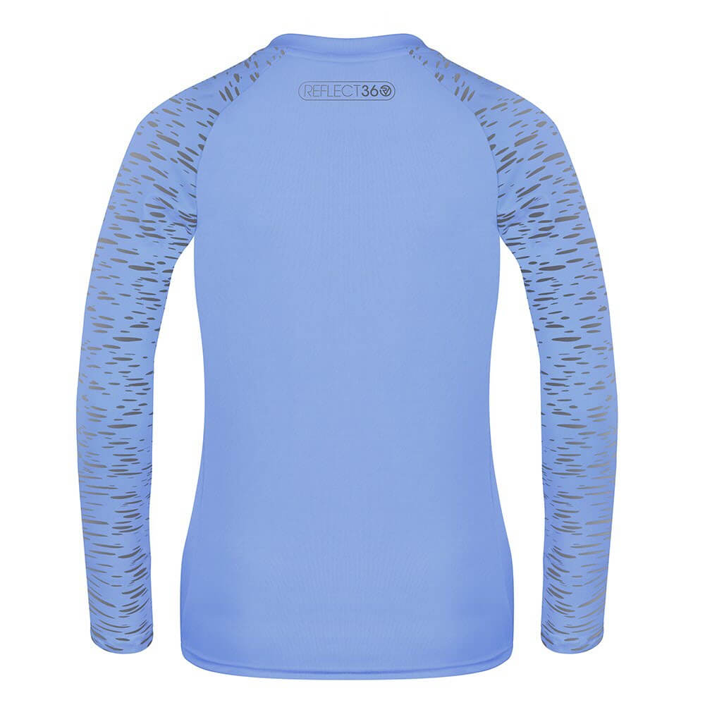 Proviz womens long sleeve reflective REFLECT360 running top with reflective details moisture wicking and breathable